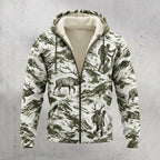Bowhunting Snow Basin Bull Fleece Full-Zip Hoodie front