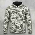 Bowhunting Snow Basin Bull Field Pullover Hoodie front