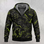 Elk Hunting Acid Flow Fleece Full-Zip Hoodie front