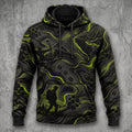Elk Hunting Acid Flow Field Pullover Hoodie front