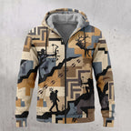 Elk Hunting Switchback Climb Fleece Full-Zip Hoodie front