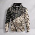 Whitetail Deer Thicket Veil Field Pullover Hoodie front