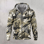 Whitetail Deer Sand Draw Fleece Full-Zip Hoodie front