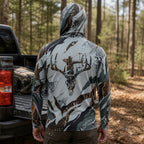 Skull Draw Camo Performance Hoodie Back