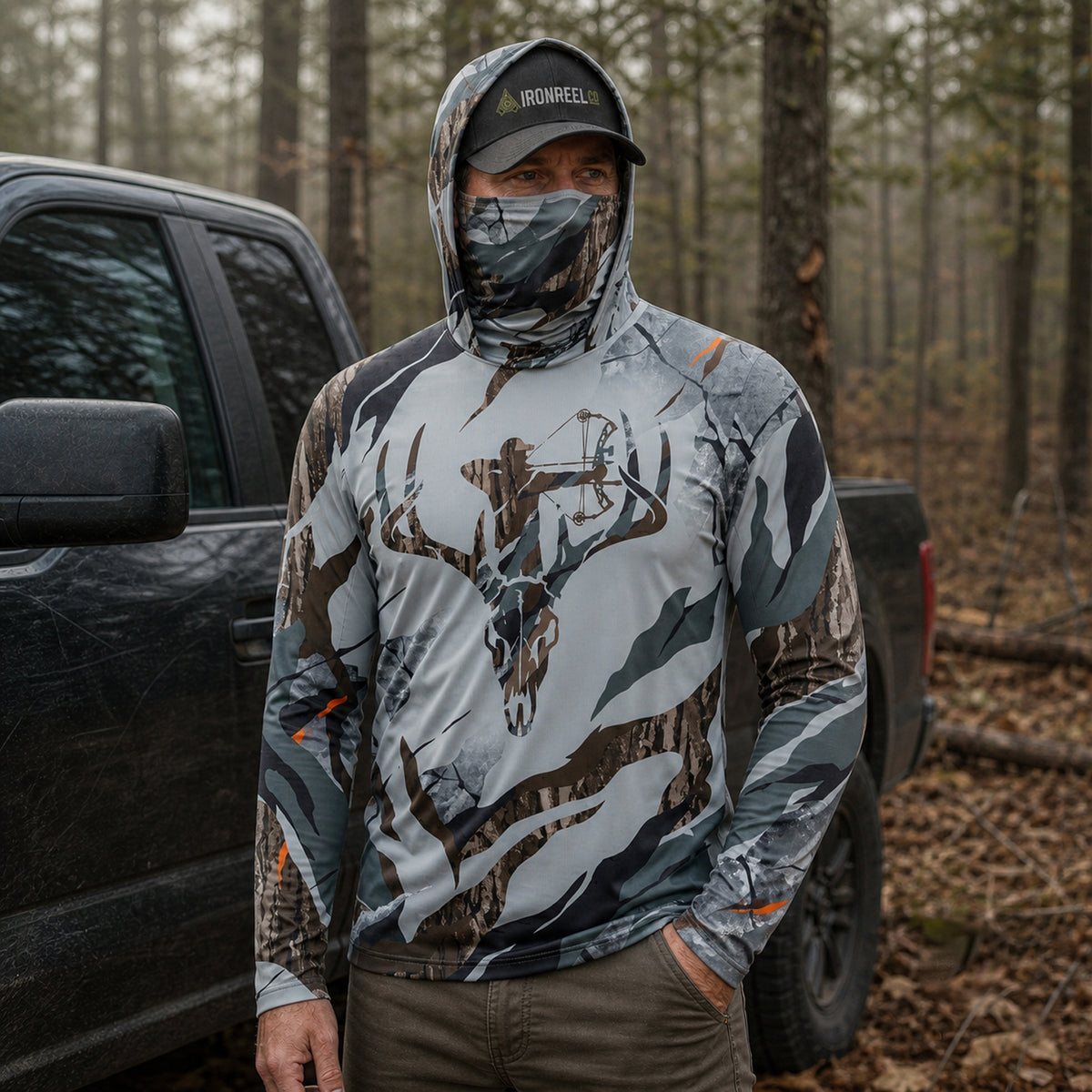 Skull Draw Camo Performance Hoodie Body
