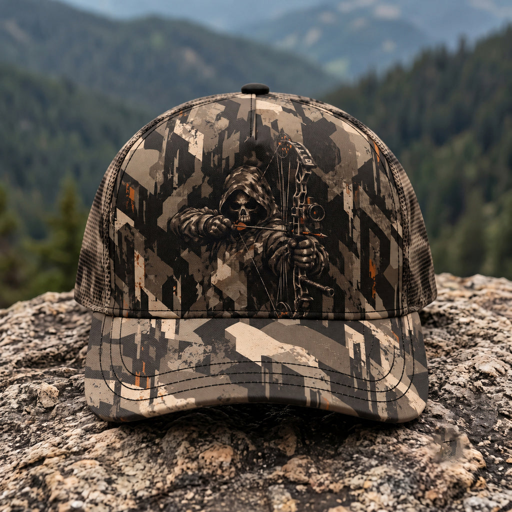 Glitch Block Archer Mesh Cap 2.0 front