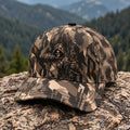 Glitch Block Archer Mesh Cap 2.0 side view showing the all-over print mesh