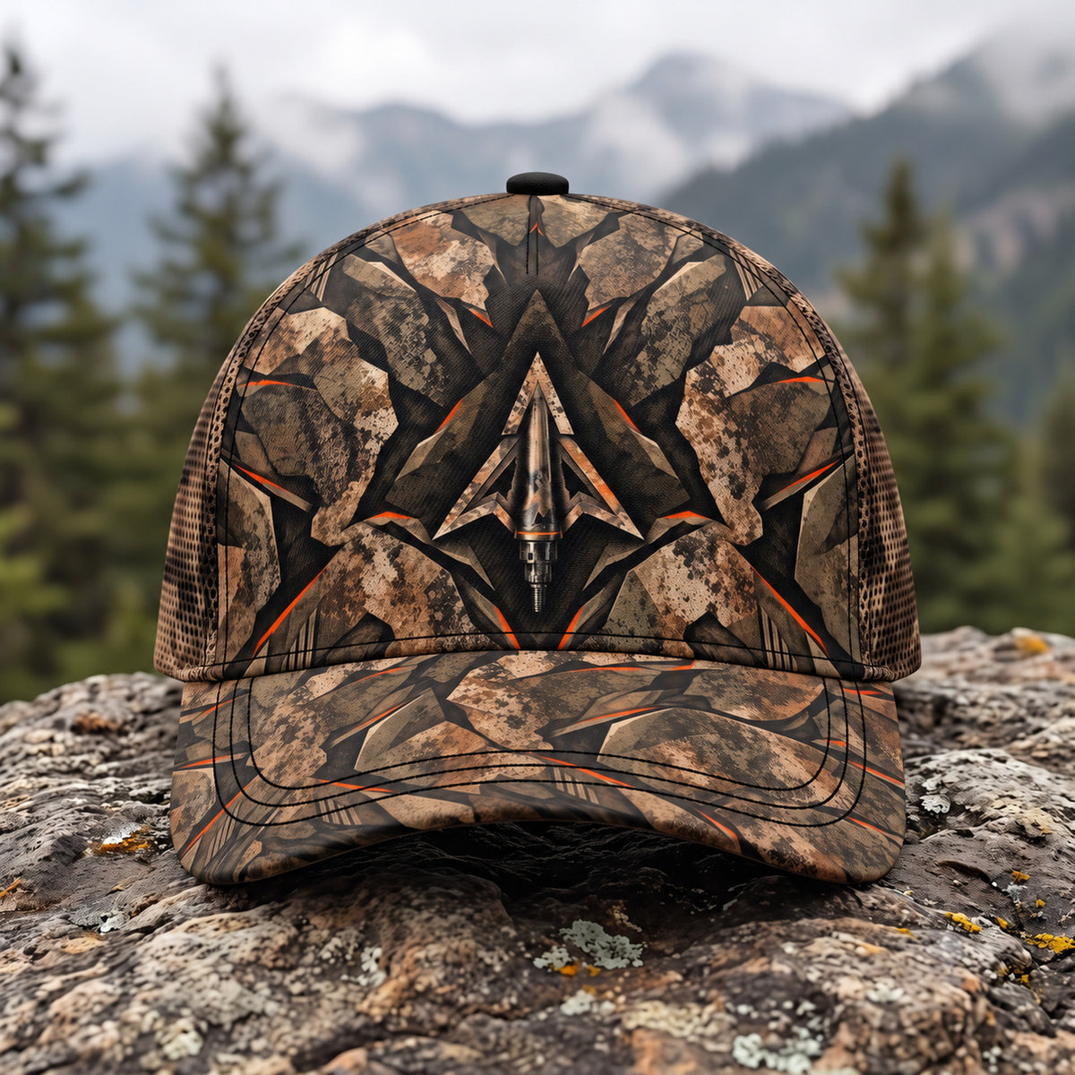 Stone Shard Broadhead Mesh Cap 2.0 front
