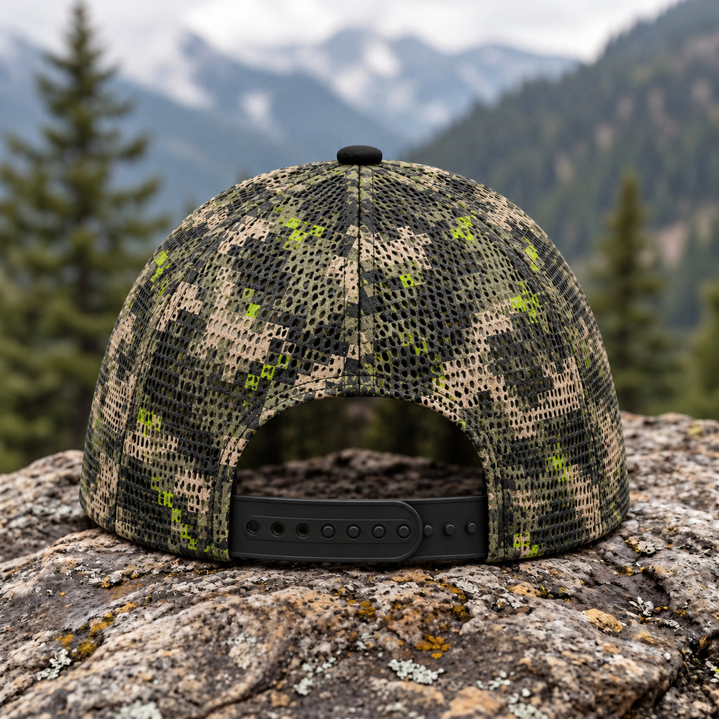 Digital Skull Broadhead Mesh Cap 2.0 back closure