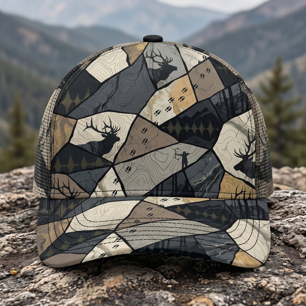 Shale Facet Bull Mesh Cap 2.0 front