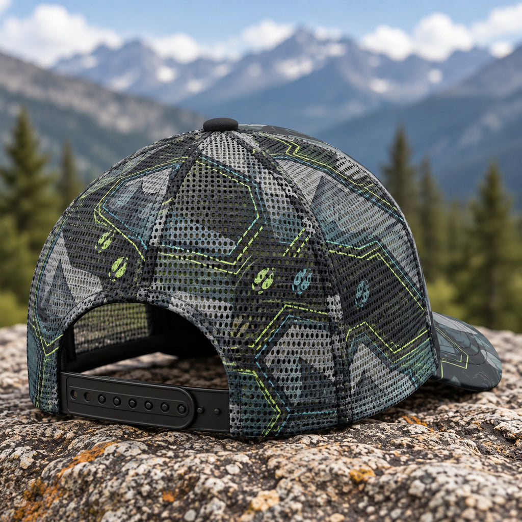 Night Hex Bull Mesh Cap 2.0 back closure