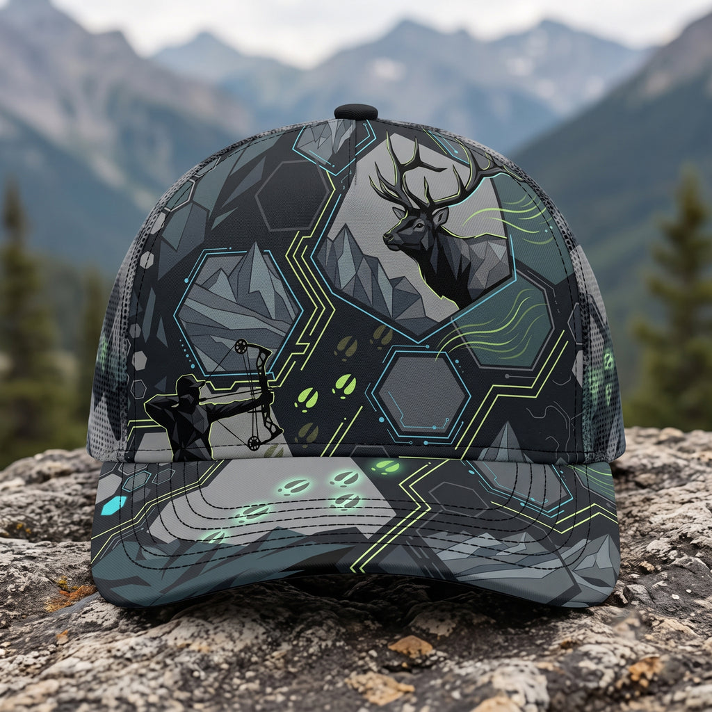 Night Hex Bull Mesh Cap 2.0 front