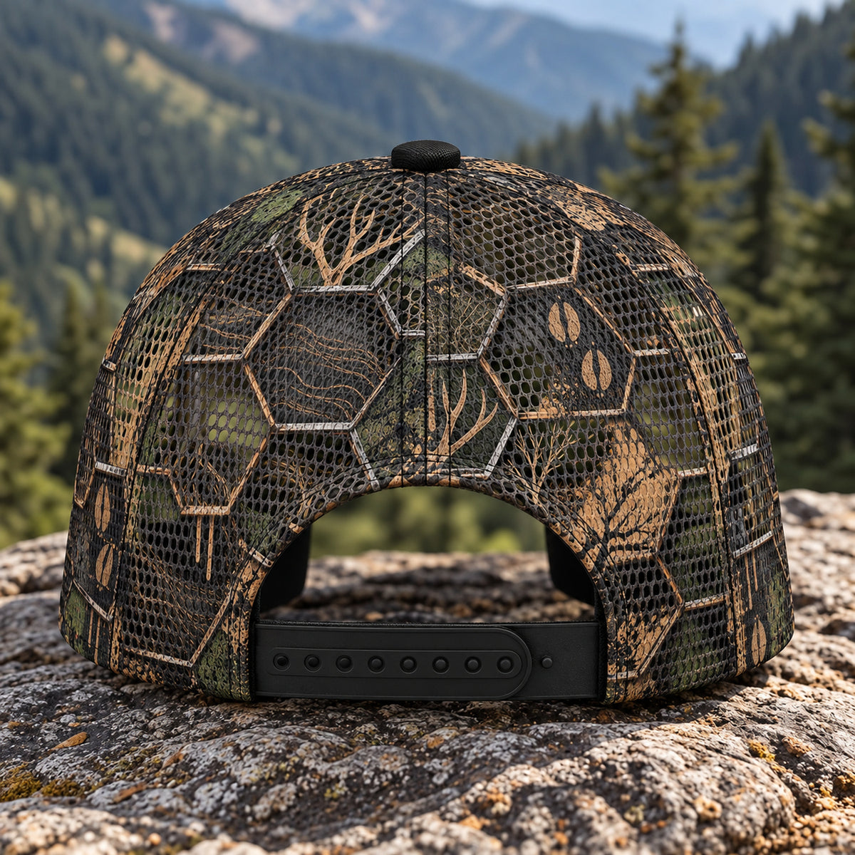 Gilded Hex Buck Mesh Cap 2.0 back closure