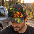 Lava Comb Buck Mesh Cap 2.0 worn outdoors