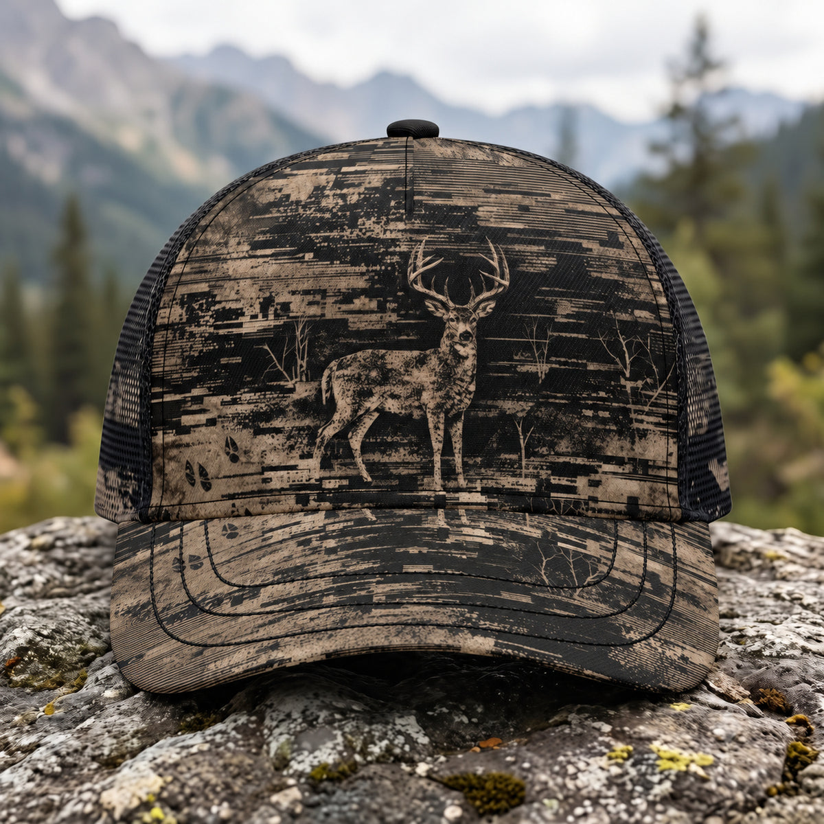 Static Grain Buck Mesh Cap 2.0 front
