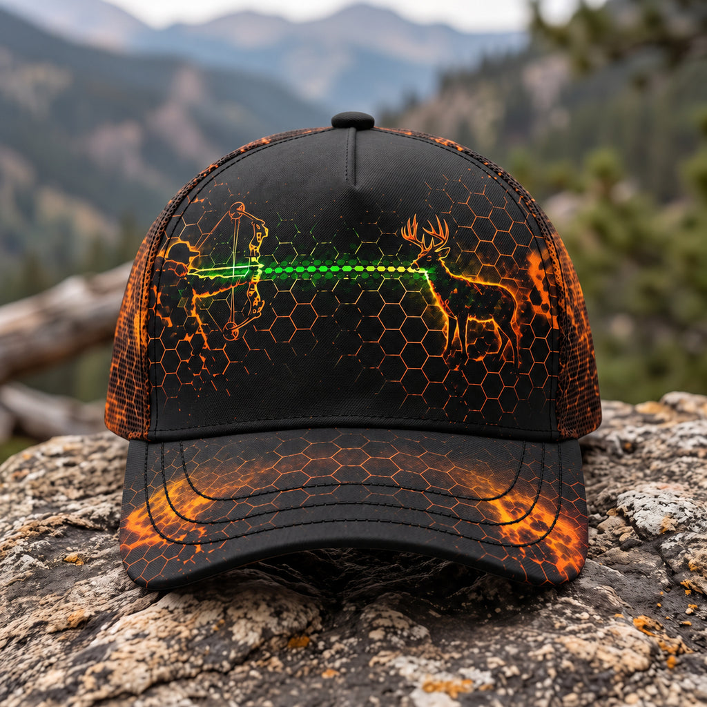 Ember Hex Draw Mesh Cap 2.0 front
