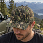 Brush Veil Buck Mesh Cap 2.0 worn outdoors