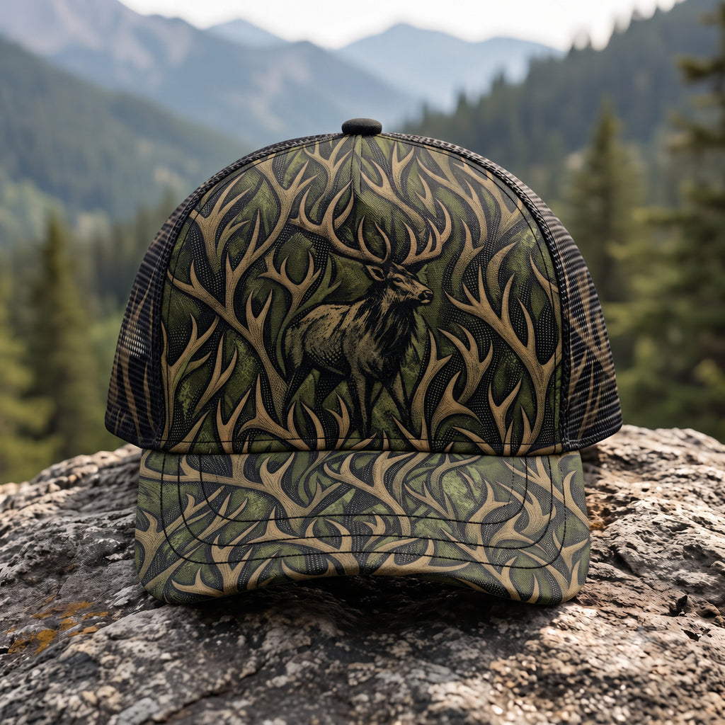 Antler Weave Bull Mesh Cap 2.0 front