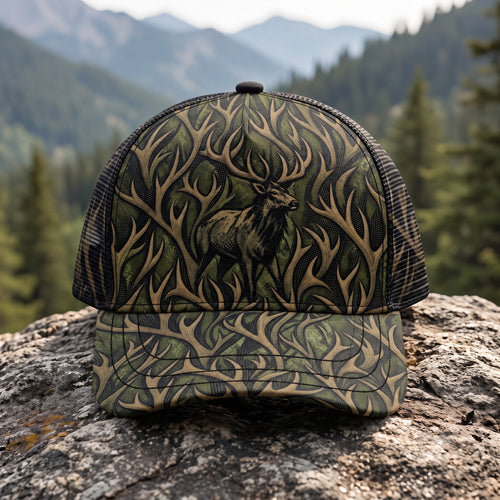 Antler Weave Bull Mesh Cap 2.0 front