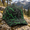 Neon Rack Buck Mesh Cap 2.0 side view showing the all-over print mesh
