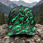 Jade Bugle Bull Mesh Cap 2.0 front