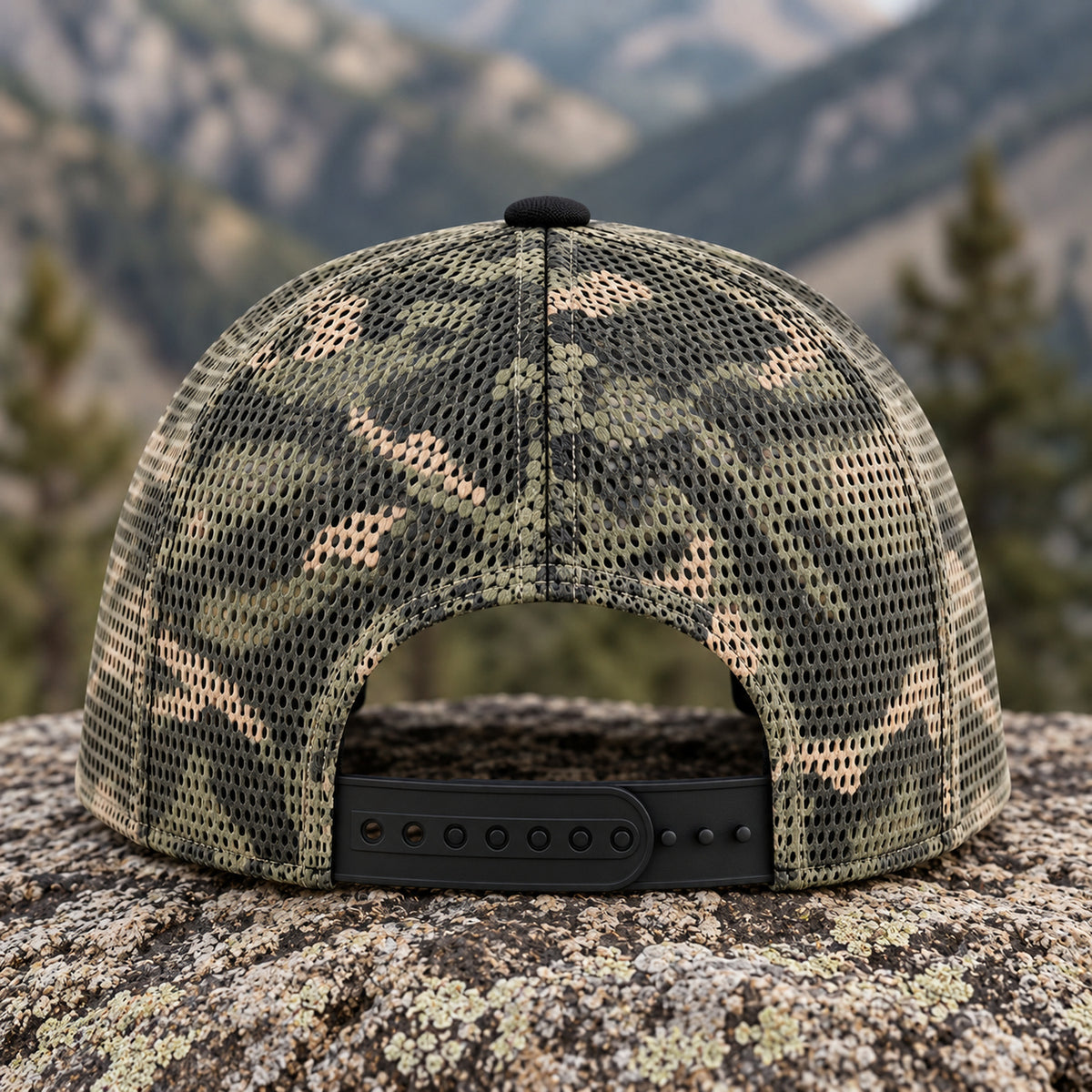 Rack And Broadhead Mesh Cap 2.0 back closure