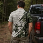 Timber Elk Camo Polo Shirt - BHPLNQ1003