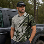Timber Elk Camo Polo Shirt - BHPLNQ1003