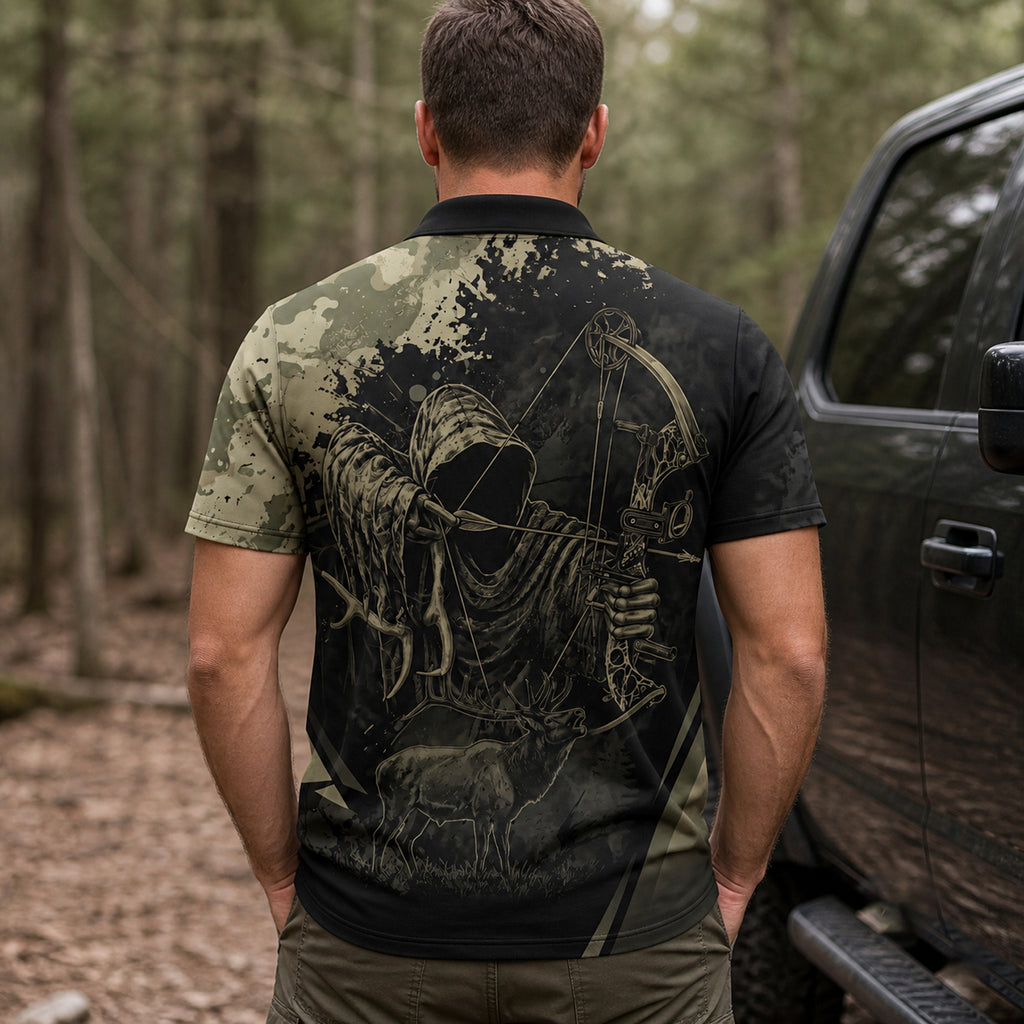 Shadow Hunter Camo Polo Shirt - BHPLNQ1006