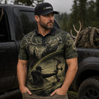 Highland Bugle Camo Polo Shirt Body
