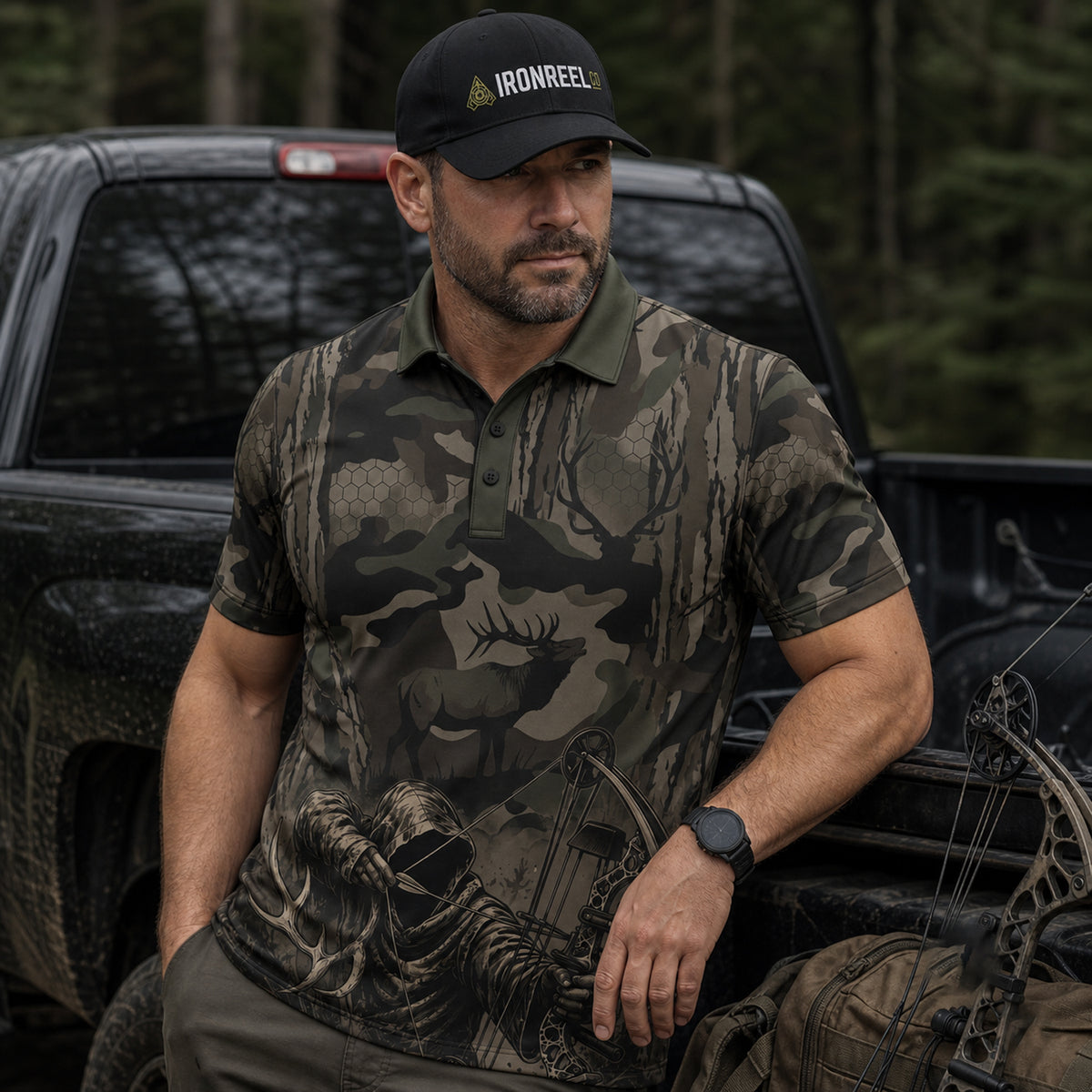 Timber Draw Camo Polo Shirt Body