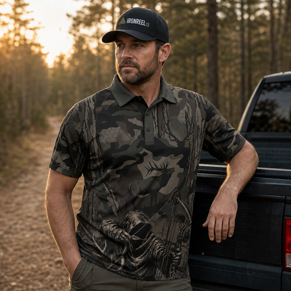 Timber Draw Camo Polo Shirt Body2