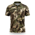 Fractured Timber Elk Camo Polo Shirt Front
