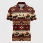 Aztec Blanket Elk Ridge Polo Shirt front