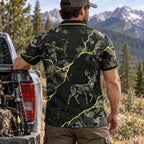 Voltage Draw Whitetail Polo Shirt back view