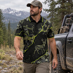 Voltage Draw Whitetail Polo Shirt angled view