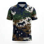 Digital Marsh Camo Polo Shirt Front