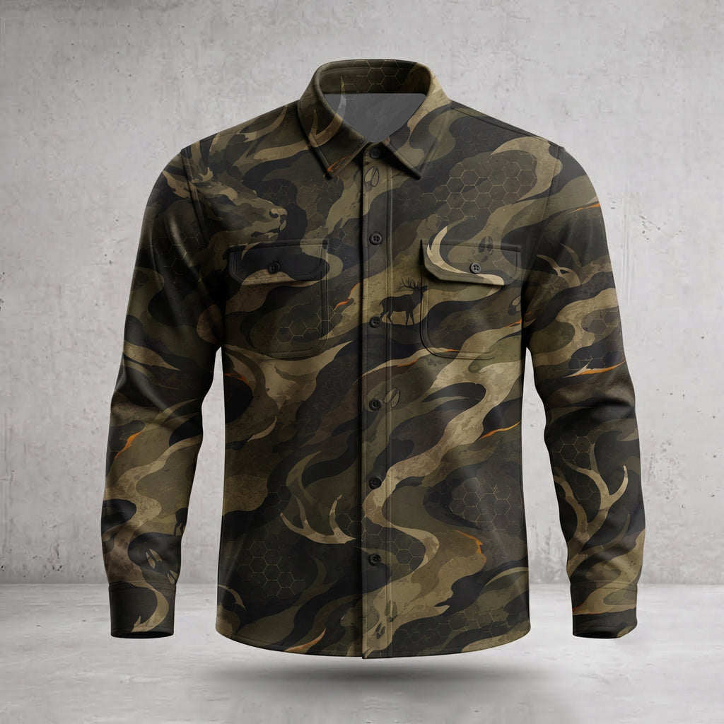 Blaze Trail Camo Field Shirt Front