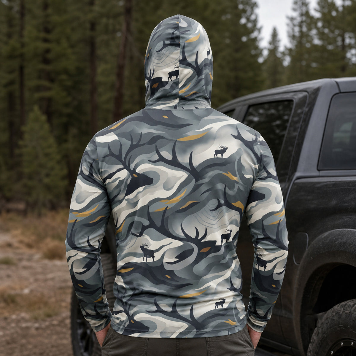 Elk Hunting - Lightweight Performance Hoodie EHLPH1001
