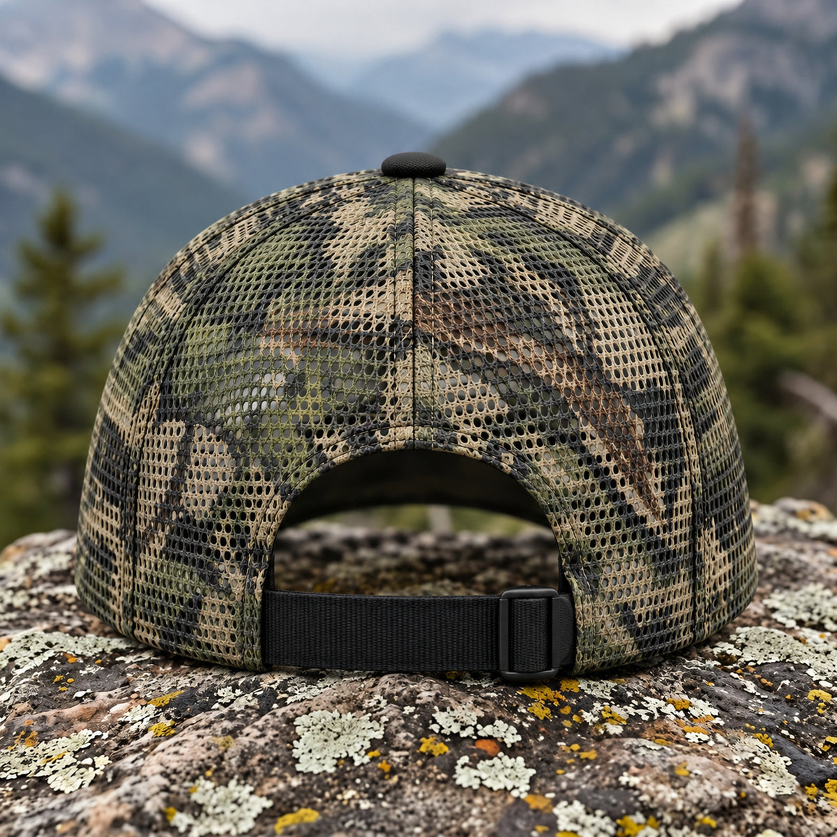 Deep Timber Bull Mesh Cap 2.0 back closure