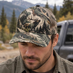 Shed Antler Drift Mesh Cap 2.0 worn outdoors