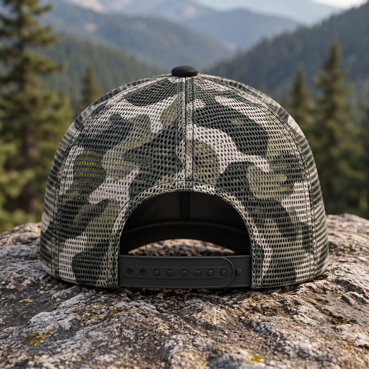 Moss Veil Bull Mesh Cap 2.0 back closure