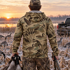 Goose Hunting Cut Field Honker Fleece Full-Zip Hoodie back