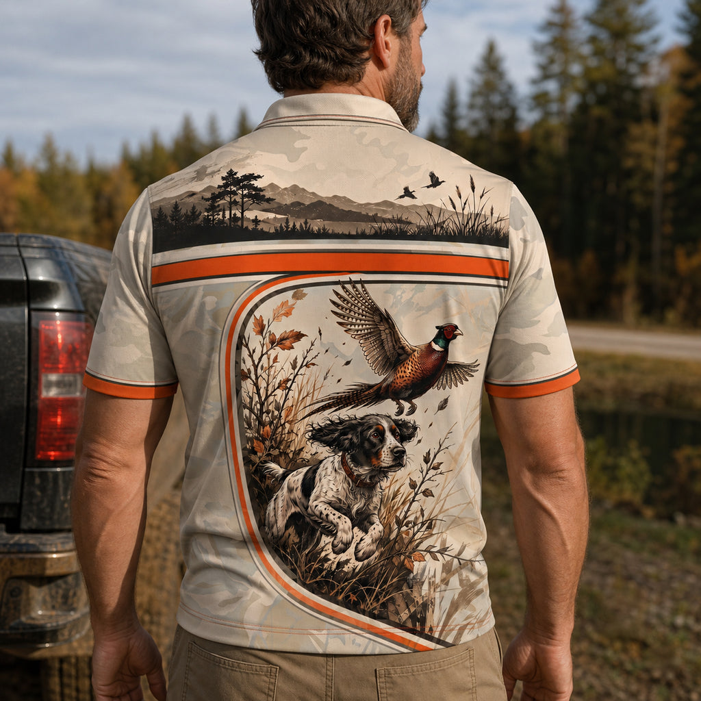 Flush Field Camo Polo Shirt Back