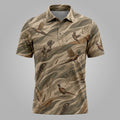 Wheatfield Rooster Camo Polo Shirt Front