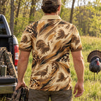 Fanned Tom Feather Polo Shirt back view