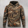 Upland Grass Rooster Field Pullover Hoodie front