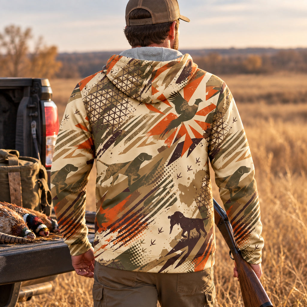 Upland Flush Burst Fleece Full-Zip Hoodie back