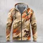 Upland Flush Burst Fleece Full-Zip Hoodie front