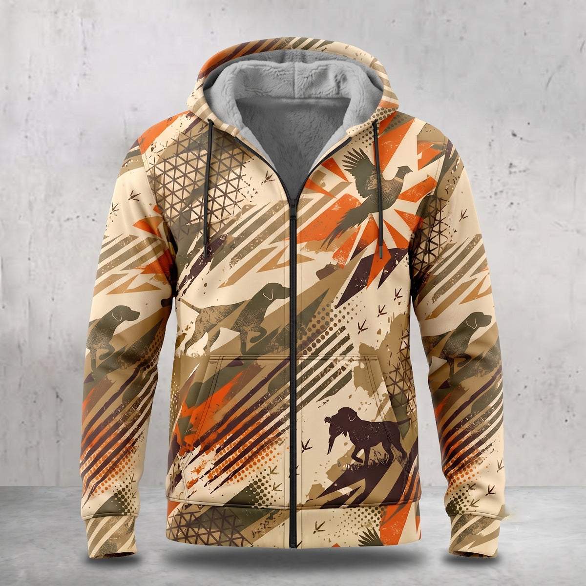 Upland Flush Burst Fleece Full-Zip Hoodie front